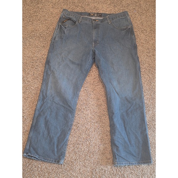 Ariat Other - Ariat Rebar M4 Durastretch Relaxed Boot Cut Jeans‎ Mens 40x32 Blue 10016221